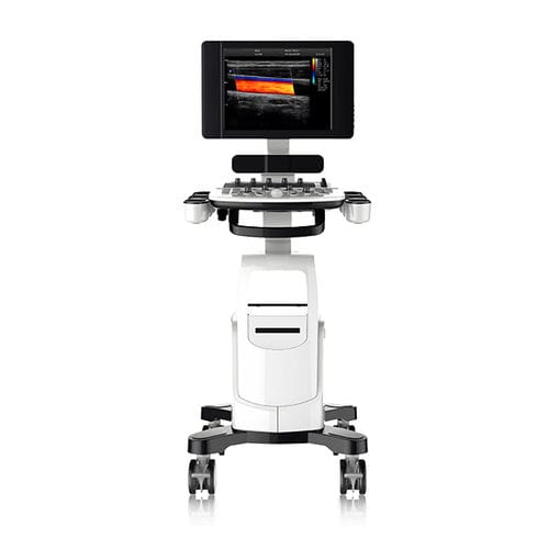 Ecógrafo con soporte - Qbit5 - Beijing iTrason Technologies - para ecografía polivalente / para ecografía ginecológica y obstétrica / para ecografías abdominales y pélvicas