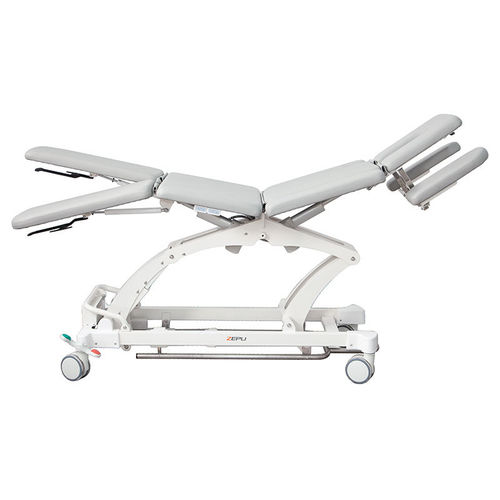 Mesa de reconocimiento para adulto - TWC - Shandong Zepu Medical Technology - eléctrica / de altura variable / con ruedas