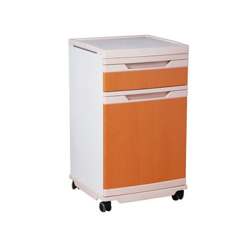Mesa de cabecera con ruedas - PS-G01A - Hengshui Plus Medical Devices Technology Co., Ltd. - con cajones