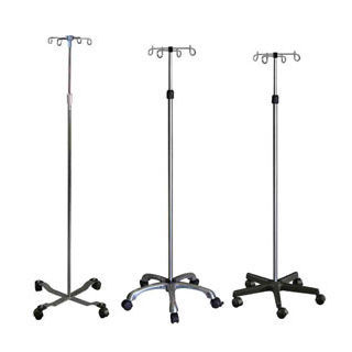 Portasueros con ruedas - PS-SST17 - Hengshui Plus Medical Devices Technology Co., Ltd. - 4 ganchos