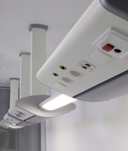 Unidad médica de cabecera de pared - UCI - Oval - Norclinic - para unidad de cuidados intensivos / LED