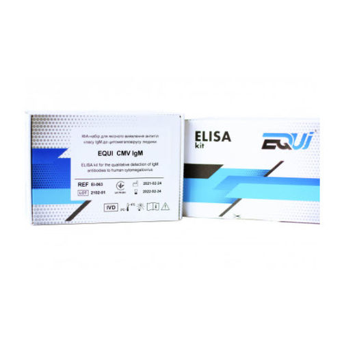 Kit de prueba para enfermermedades infecciosas - EI-063 - Equi - de IgM / de citomegalovirus / ELISA