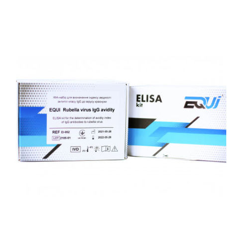 Kit de prueba de rubeola - EI-052 - Equi - de IgG / para virus / ELISA
