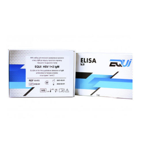 Kit de prueba de herpes - EI-072 - Equi - de IgM / de virus del herpes simple / ELISA