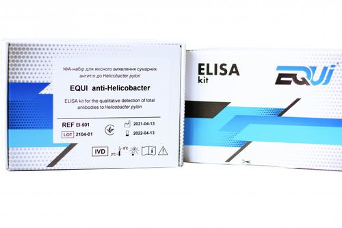 Kit de prueba de enfermedades gastrointestinales - EI-501 - Equi - para anticuerpos / Helicobacter pylori / ELISA