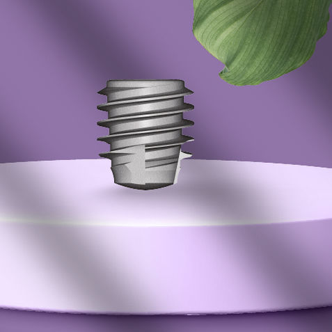 Implante dental cilíndrico - 10.4206 - Ora implant system GmbH  - de titanio / hexágono interno / recto