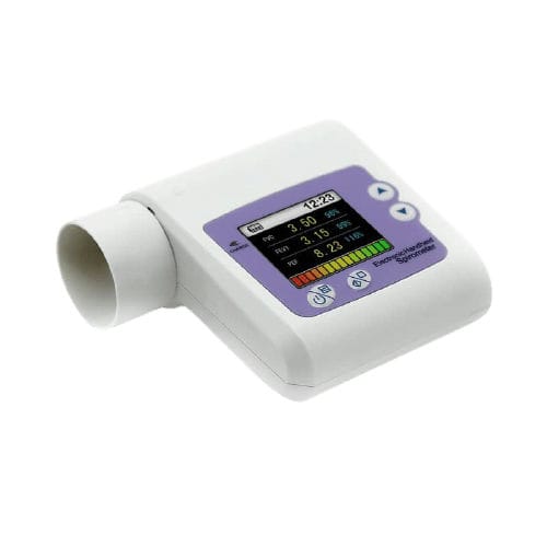 Espirómetro electrónico - SP10 - Semcares - portátil de mano / de ejercitación pulmonar / para uso doméstico