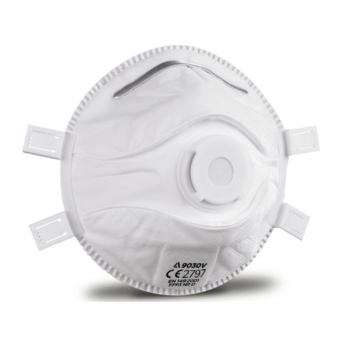 Mascarilla FFP3 - 9030V - Globus Group - de polipropileno / con válvula de espiración / tipo copa