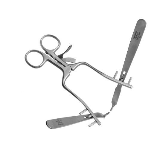 Retractor quirúrgico - 1838-00 - Innomed - radiotransparente / de Hohmann / de acero inoxidable