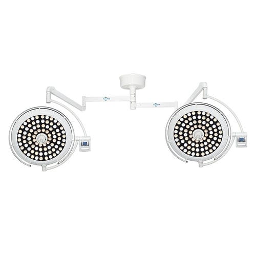 Lámpara cialítica de techo - FY-700+700A - Jiangsu Fuyou Medical - LED / 2 brazos / con panel de control