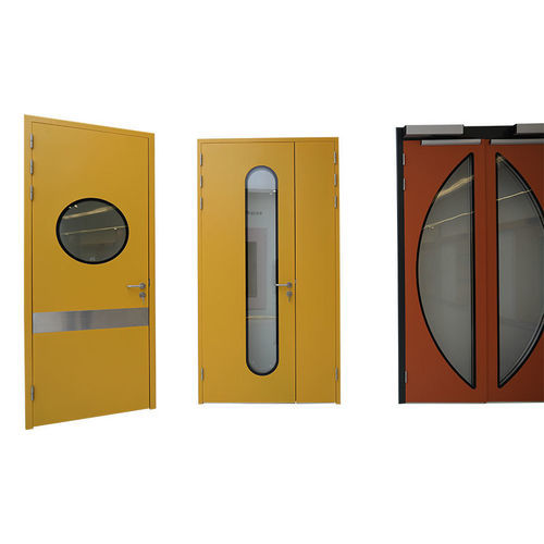 Puerta estanco al aire - Jiangsu Fuyou Medical - de hospital / para sala blanca / abatible