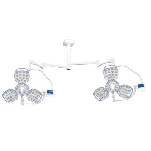 Lámpara cialítica de techo - Geeta500C+500 - Jiangsu Fuyou Medical - LED / para quirófano / 2 brazos