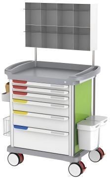 Carro de hospital - Luxury Anesthesia Trolley - Jiangsu Fuyou Medical - de anestesia / de emergencia / para quirófano
