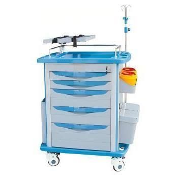 Carro de emergencia - FY-ET750-01 II - Jiangsu Fuyou Medical - para cuidados / de dispensación de medicamentos / para cuidados