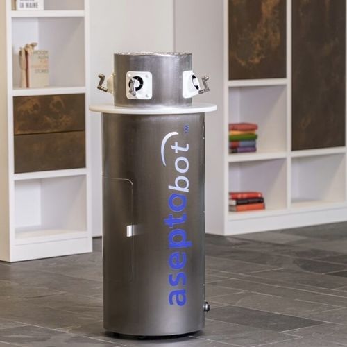 Robot de desinfección para smartphone - aseptobot - Novapura AG - para sala de hospital / para quirófano / para sala blanca
