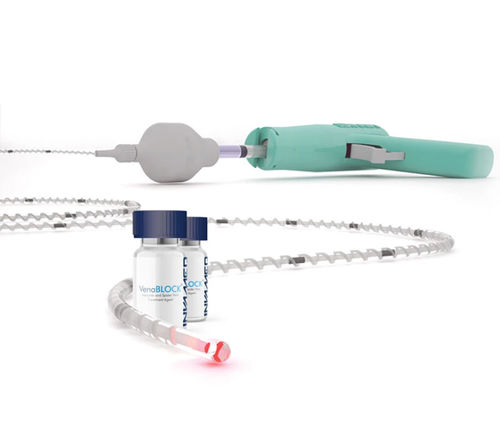 Dispositivo de cierre vascular - VenaBLOCK - Invamed - mediante cola quirúrgica