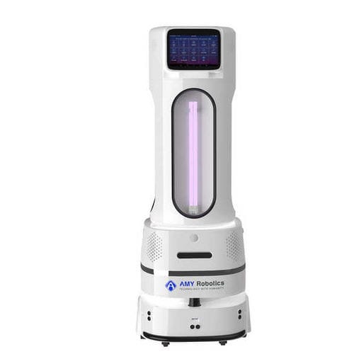 Robot de desinfección para hospital - M2-W2 - Hangzhou Amy Robot Co.,Ltd. - para laboratorio / UV / UVC