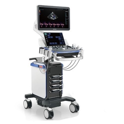 Ecógrafo veterinario con soporte - Vetus 7 - Shenzhen Mindray Animal Medical Technology Co., Ltd. - multifuncional / para équidos / para óvidos