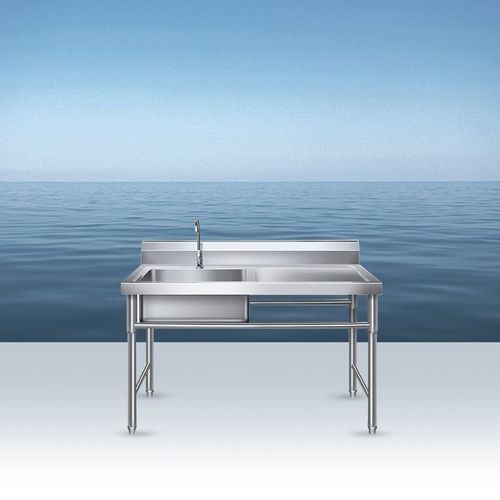 Mesa para sala blanca - Airkey Envirotech Co., Ltd. - rectangular / con fregadero / de acero inoxidable