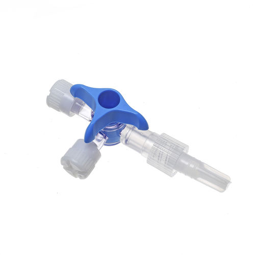 Conector para perfusión con grifo - BQ+ Medical - en T / LUER®-lock