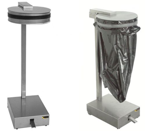 Papelera de acero inoxidable - CPB - SOFINOR - con ruedas / para reciclaje / con pedal