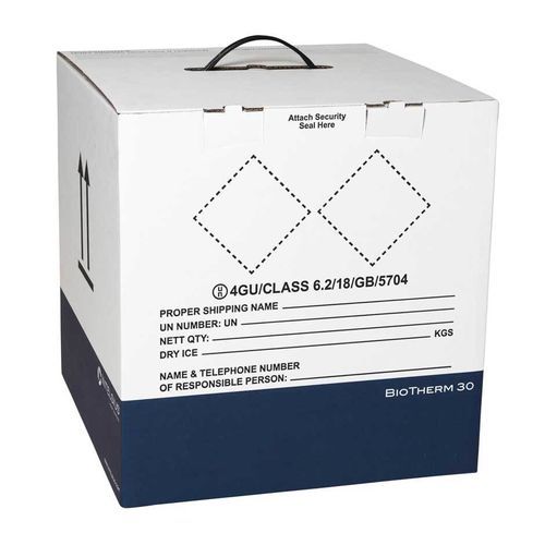 Caja de embalaje para productos farmacéuticos - BioTherm 30 DI - DGP Intelsius GmbH - para muestras biológicas / de transporte / de papel