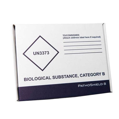 Caja de embalaje para productos farmacéuticos - PathoShield 8 - DGP Intelsius GmbH - para muestras biológicas / de transporte / de papel