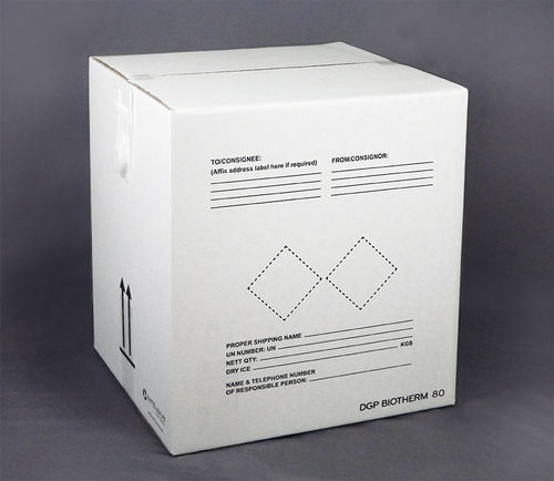Caja de embalaje para productos farmacéuticos - BIOTHERM 80 HP Winter Packout - DGP Intelsius GmbH - para muestras biológicas / de transporte / para productos termosensibles