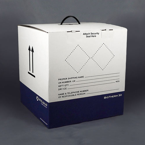 Caja de embalaje para productos farmacéuticos - BIOTHERM 30P - DGP Intelsius GmbH - para muestras biológicas / de transporte / de papel