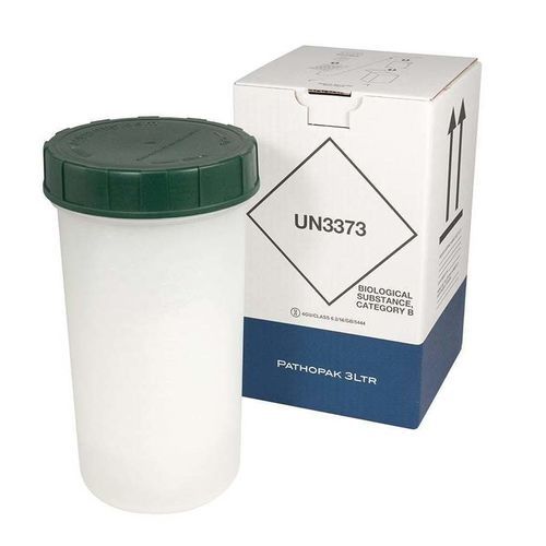 Recipiente para muestras para transporte - PathoPak 3L - DGP Intelsius GmbH - para riesgo biológico / faríngeo / nasofaríngeo