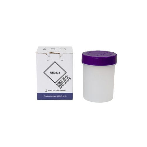 Recipiente para muestras para transporte - PathoPak 800mL  - DGP Intelsius GmbH - faríngeo / nasofaríngeo / apto para autoclave