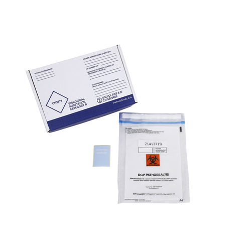 Caja de embalaje para productos farmacéuticos - PathoShield 4 - DGP Intelsius GmbH - para muestras biológicas / de transporte / de papel