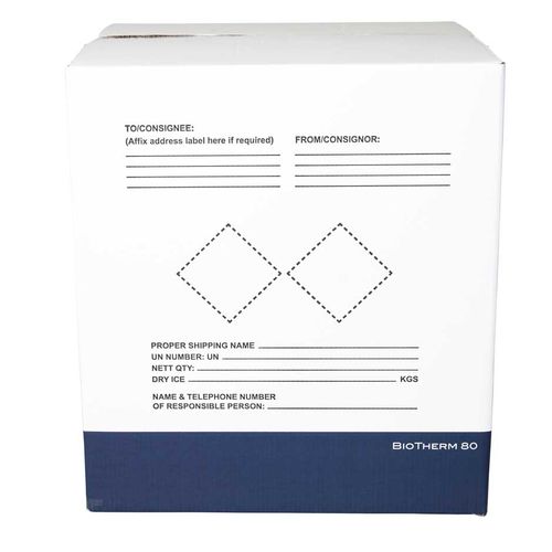 Caja de embalaje para muestras biológicas - BioTherm 80 - DGP Intelsius GmbH - de transporte / de papel / con temperatura regulable