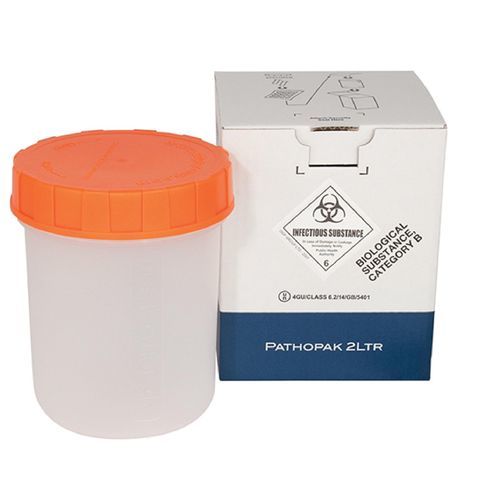 Recipiente para muestras para transporte - PathoPak 2L - DGP Intelsius GmbH - nasofaríngeo / para riesgo biológico / apto para autoclave