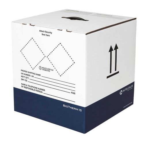 Caja de embalaje para productos farmacéuticos - BIOTHERM 15 - DGP Intelsius GmbH - para muestras biológicas / de transporte / para productos termosensibles