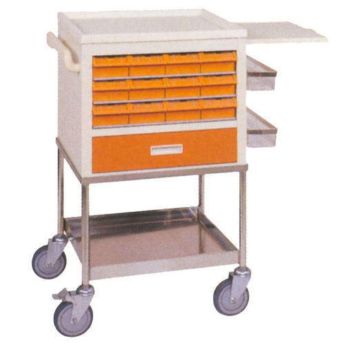 Carro para medicamentos - SY-010 - Chen Kuang Industries - para cuidados / de acero inoxidable / 1 cajón