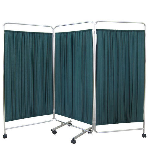 Biombo médico con ruedas - SR-014 - Chen Kuang Industries - 3 paneles / de acero inoxidable