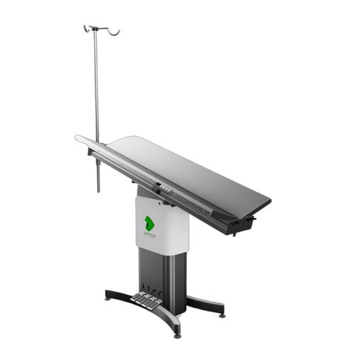 Mesa de operaciones veterinarias eléctrica - J-VET PREMIUM - Damstech sas - para animales grandes / para animales de compañía / con plataforma en V