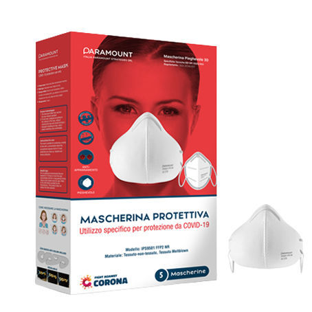Mascarilla de protección FFP2 - Italia Paramount Strategies - de tejido / de algodón / semimáscara