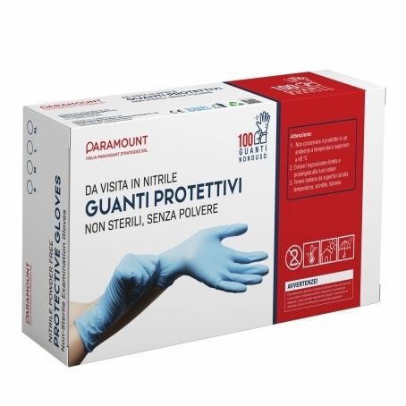 Guante de nitrilo - Italia Paramount Strategies - de reconocimiento / sin polvo / L