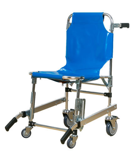 Silla de evacuación salvaescaleras - YHR-W2 - Zhangjiagang Herui Medical Equipment Co., Ltd. - plegable / con respaldo regulable / elevadora