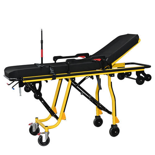 Carro camilla para ambulancias - YHR-A8 - Zhangjiagang Herui Medical Equipment Co., Ltd. - mecánico / plegable / con respaldo regulable