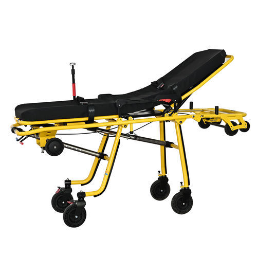 Carro camilla para ambulancias - YHR-A11 - Zhangjiagang Herui Medical Equipment Co., Ltd. - mecánico / plegable / con respaldo regulable
