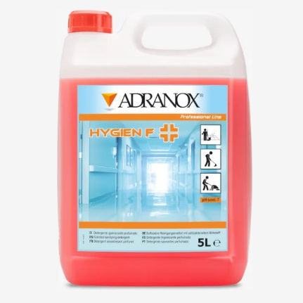 Detergente desinfectante - Hygien F - ADRANOX - líquido / 5000 mL / para superficies