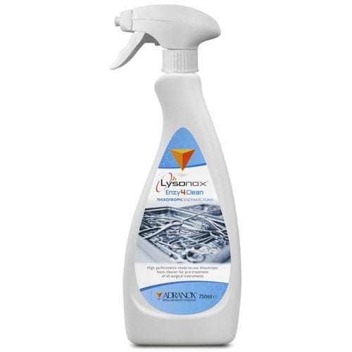 Detergente de enzimáticos - Lysonox® Enzy4Clean - ADRANOX - espumante / espuma / 750 ml