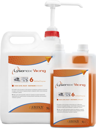 Detergente líquido - Lysonox® Viking - ADRANOX - 5000 mL / 1000 mL / de enzimáticos