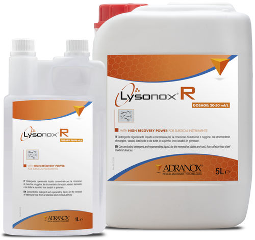 Detergente regenerador - Lysonox® R - ADRANOX - con ácido / líquido / 5000 mL