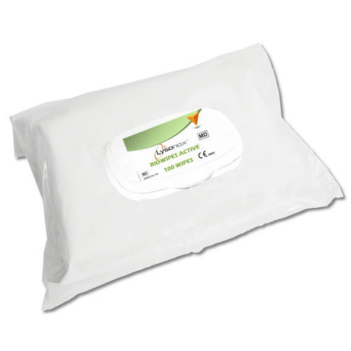 Toallita limpiadora para dispositivos médicos - Lysonox® BIOWIPES ACTIVE - ADRANOX - lote de 100