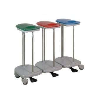 Carro para bolsas para ropa sucia - CBP103 - MC Saber - de hospital / de transporte / 3 bolsas
