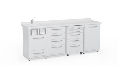 Armario para instrumental dental - CL4 - Kartal Dental - para clínica dental / con cajón / con fregadero